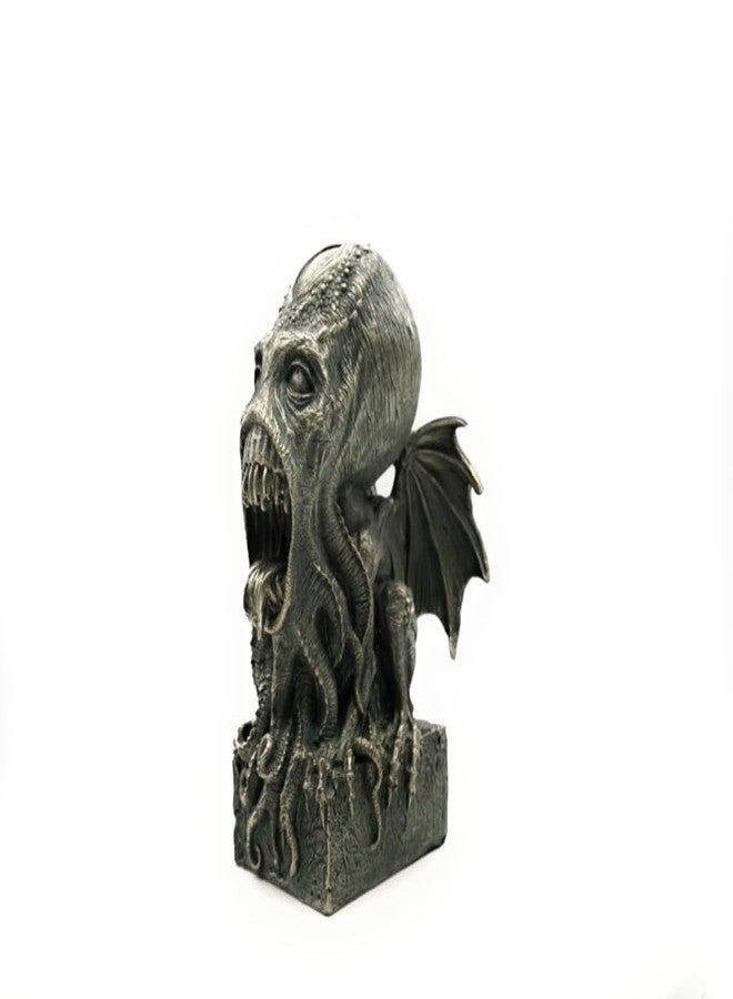 RUSTIX Cthulhu Statue - Nautical Lovecraftian Decor, Eldritch Horror Figurine, Octopus Sculpture, High Priest Kraken Mythos for Gothic and Steampunk Décor Collectors (Open Mouth) - Image 2